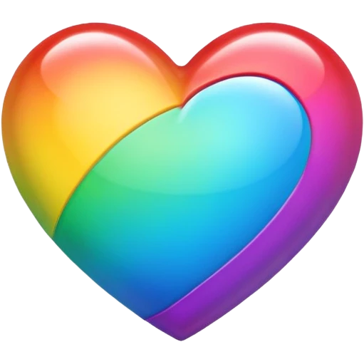 Rainbow heart emoji