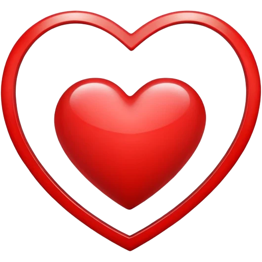 Heart with a Y in the middle  emoji