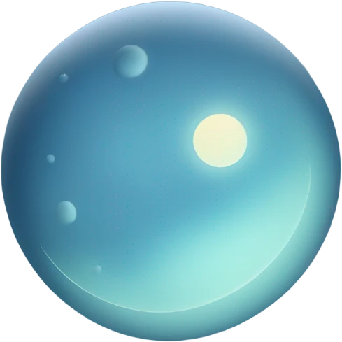 Light blue moon emoji