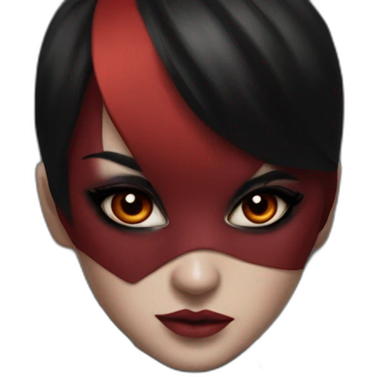 mysterious girl with red hair emoji