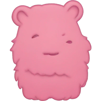 Cute pink California outline  emoji