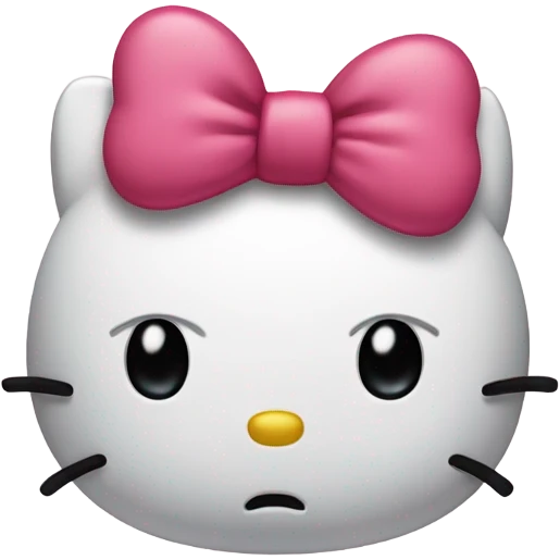 sad hello kitty emoji