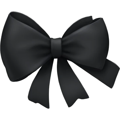 black bow emoji