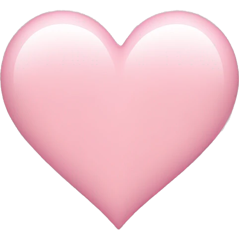 light pink heart emoji