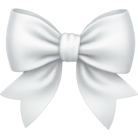 White bow  emoji