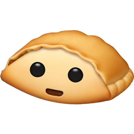 Empanada on someone’s head emoji