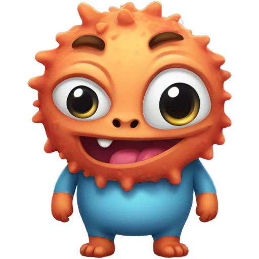 Cute chunky monster  emoji