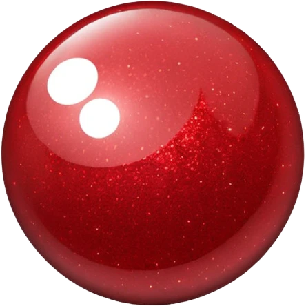 glitter bolinha vermelha pequena emoji