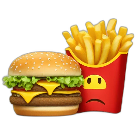 big mac and fries emoji