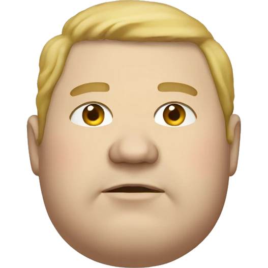 Fat white man emoji