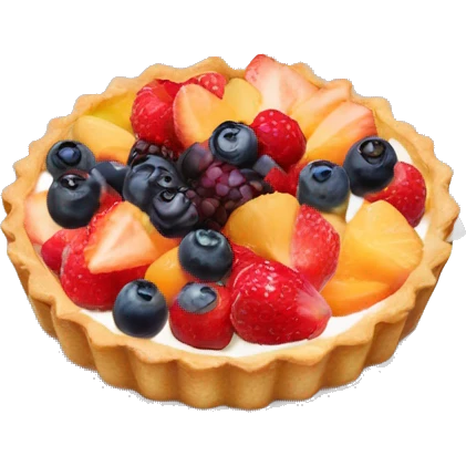 Fruit tart emoji