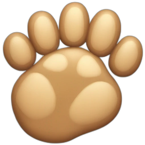 a flexing cat paw emoji