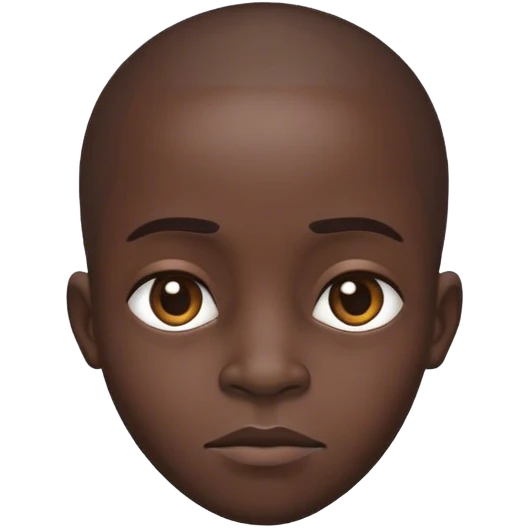 Big headed African  emoji