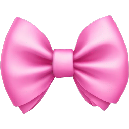 Pink bow emoji