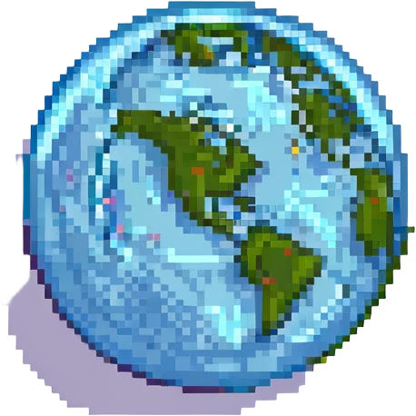A planet emoji