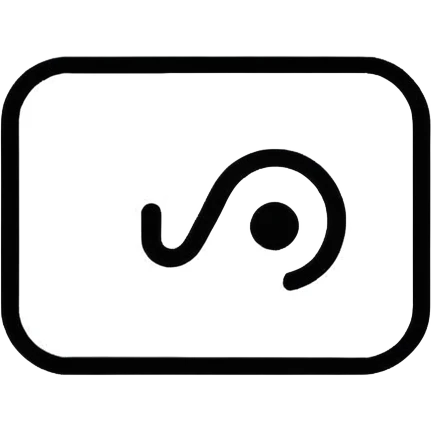 Minimalistic flat vector icon, iOS style, thin black contour on white emoji