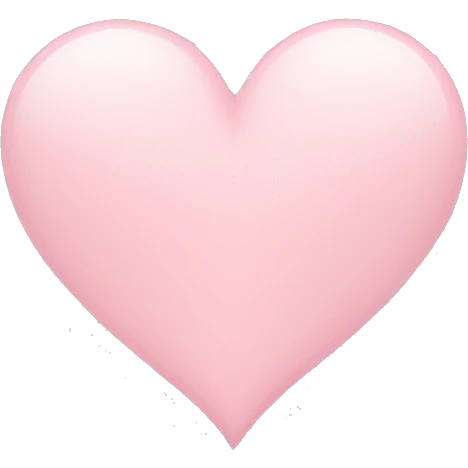 light pink heart emoji