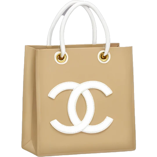 Chanel shopping bag emoji