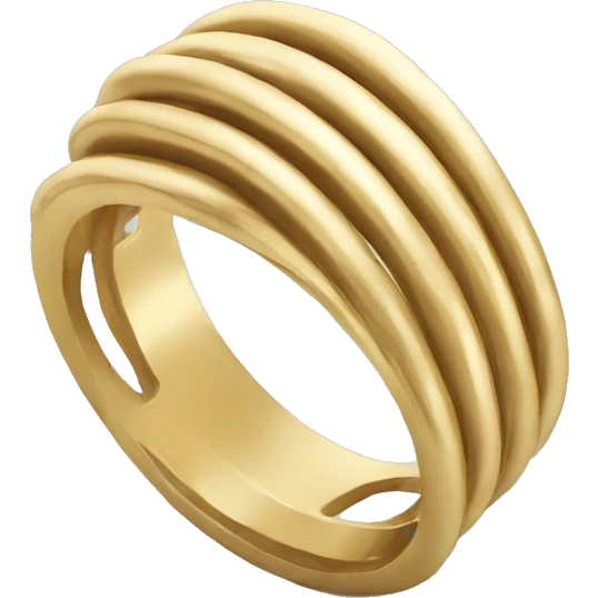 Spiral gold ring emoji
