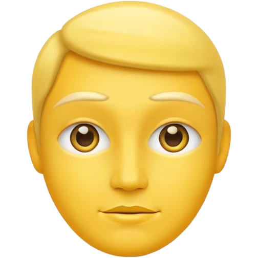 confident yellow face emoji