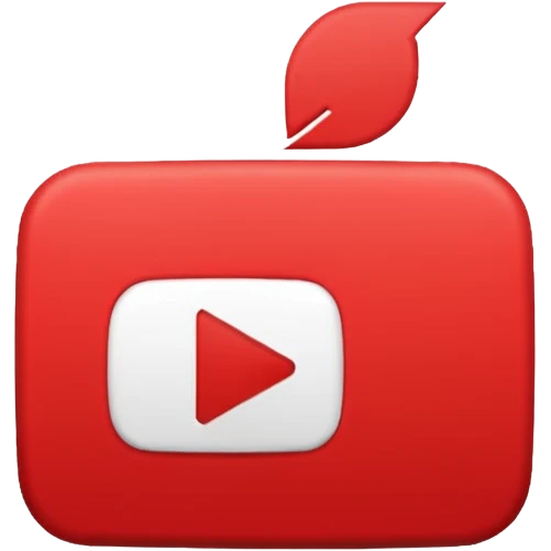 Иконка для YouTube в пиксельном стиле emoji