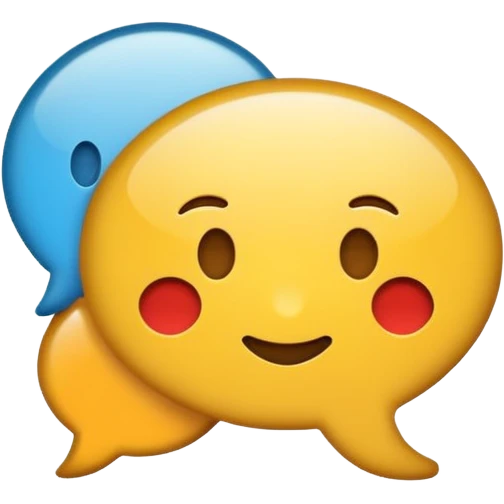 A minimalist emoji-style icon representing wordplay — symbolizing creativity with language. It features an open book or speech bubble merging with playful letters or word fragments, forming a clever visual pun. emoji