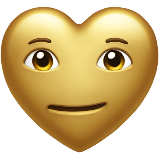 Golden heart emoji