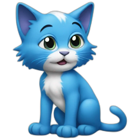 Smurf-cat emoji