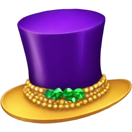 Mardi Gras hat emoji