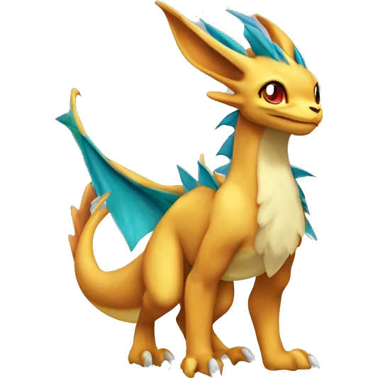 Drakeon Fakémon Dragon Eeveelution full body emoji