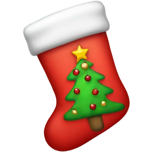 Christmas stocking emoji