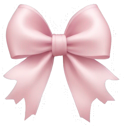 swan light pink bow emoji