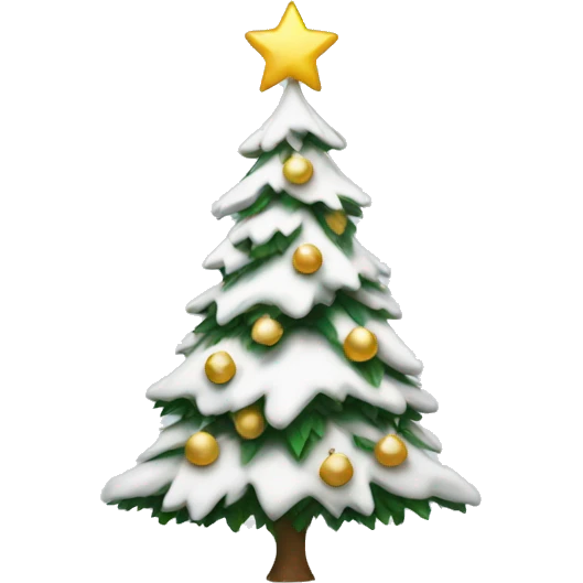 white christmas tree emoji