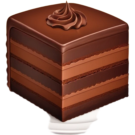 Chocolate slice cake emoji