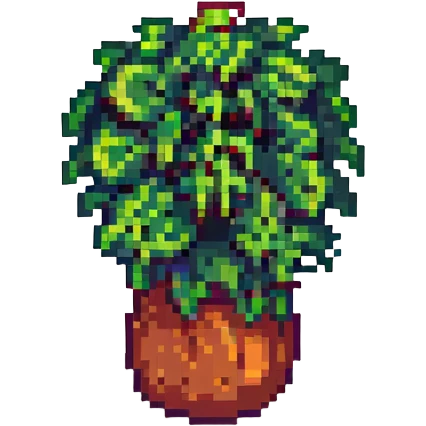 spicy broccoli, pixel art style emoji