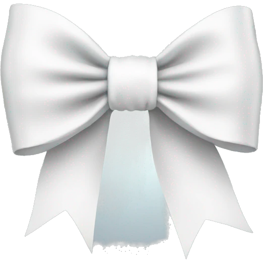 White bow  emoji