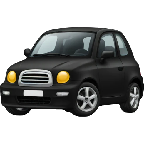 little-car-black emoji