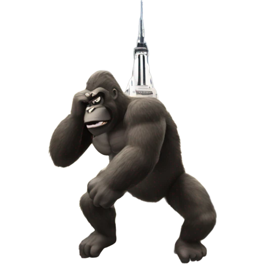 King Kong climbing Empire State Building  emoji