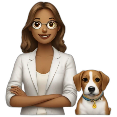 designer and dog emoji