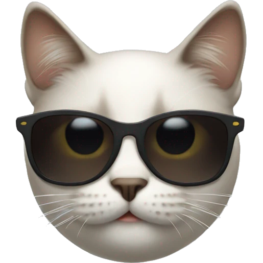 Cat with sunglasses emoji