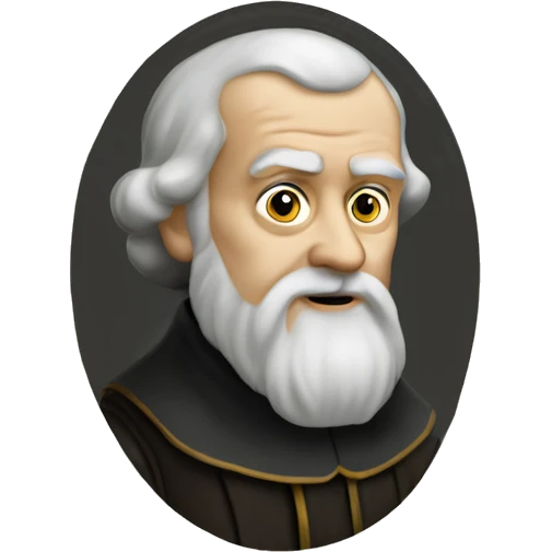 galileo galilei front portrait emoji