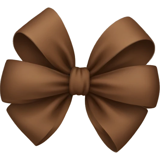 Brown bow emoji