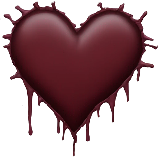 torn maroon heart emoji
