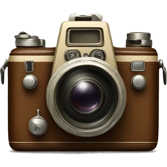 Brown vintage camera  emoji