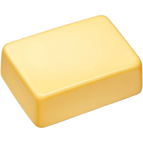 Butter on white plate emoji