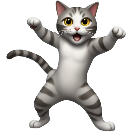 Cats dancing with lasers emoji