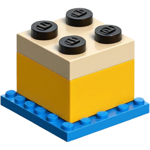 A simple LEGO build emoji