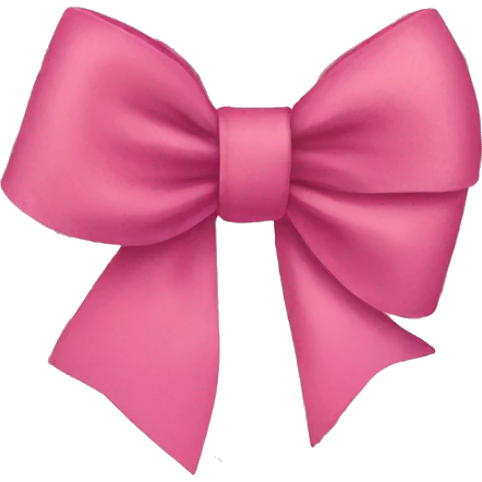 preppy bow emoji