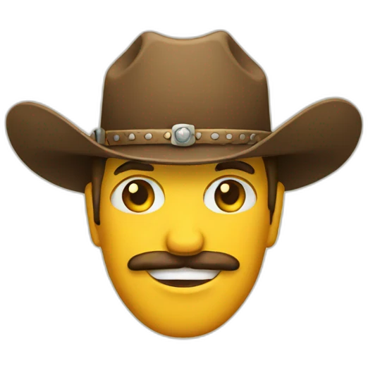 Western badge  emoji