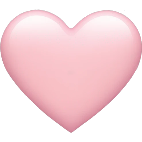 Pastel pink heart  emoji